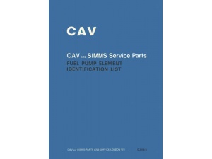 cav and simms element identification list