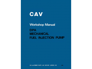 cav_dpa_fuel_injection_pump_workshop_manual_pub_no_2124_cover