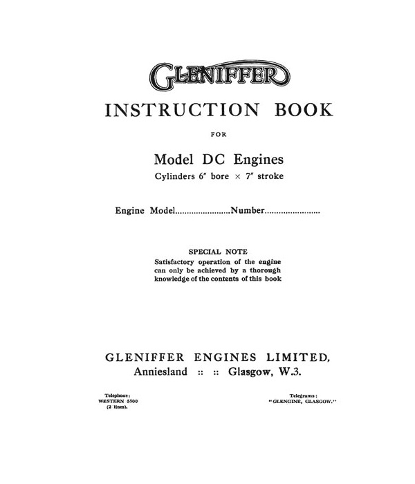 DC Series 3 to 8 Cylinder Instruction manual