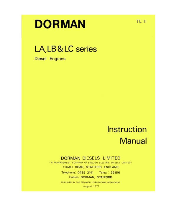 LA, LB, LBT, LC & LCT Instruction Manual